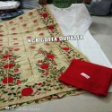 *KCA CHIKAN PLAZZO*

*Pure Cotton Fabric Beautiful Chikan Embroidered Cutwork border Plazzo  thumb 1