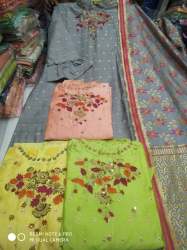 Designer Art Silk kurti with Duppata