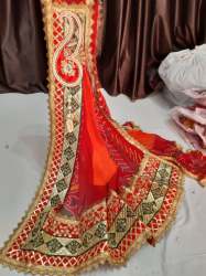 Designer Embroidered Bandhani Georgette Odhna