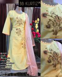 Designer Embroidered Kurti set