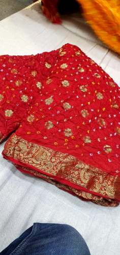 Exclusive Banarasi Silk Bandhani Saree by Pramukh Collections