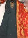 Fancy Embroidered Kurti with Duppata  thumb 1