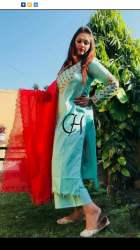 Fancy kurti with duppata and pant
