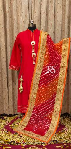 Fine banglori slub silk kurti 