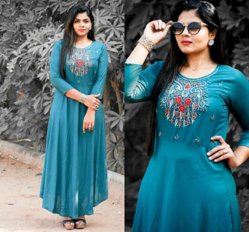 Hand Work Long kurti