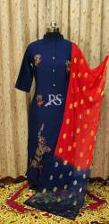 Stylish banglory Silk Kurti with Duppata