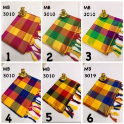 chex box saree by Akshar Fashion