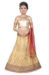 kids lehenga choli cream colour