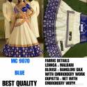  LEHENGA COLLECTION  SILK WITH EMBROIDERY WORK thumb 1