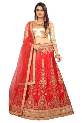 Nidhi red lehenga choli