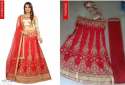 Nidhi red lehenga choli thumb 1
