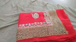 PRESENTING (||SADA SOBHAGYAWATI BHAV|) DESIGNER HEAVY NET DUPATTA WITH KOLKATA  EMBROIDERY, HEAVY BRIDAL, WEDDING