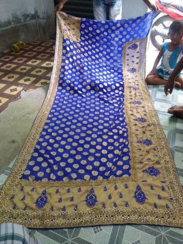 Party wear Blue color Hand work Saree by SHRI VINAYAK