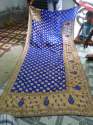 Party wear Blue color Hand work Saree