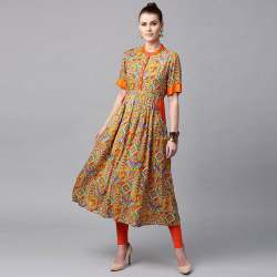 Fancy Printed A-Line Kurti