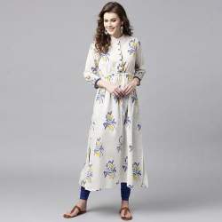 Fashionable Printed A-Line Kurti