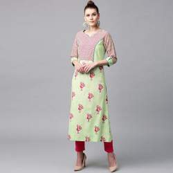 Printed Straight Kurti
