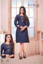 Embroidery Denim Kurtis  thumb 3