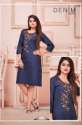Embroidery Denim Kurtis  thumb 6