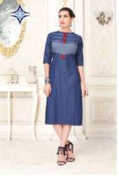 Fancy Denim Kurtis 