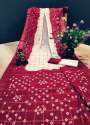 White bandhej saree for women thumb 1