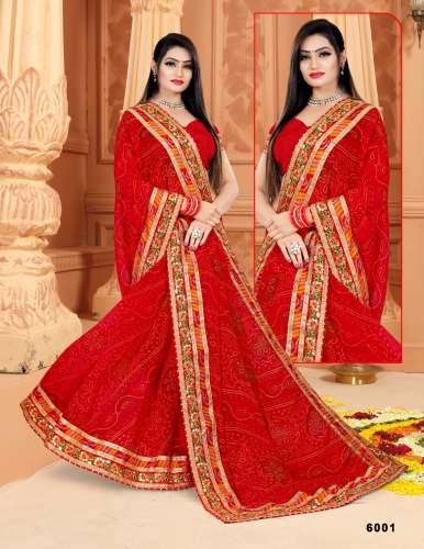 Bandhani Saree by Mahamantra Fashion