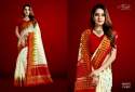 jacquard saree with foil print thumb 1