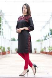 Cambric Plain Short Kurti