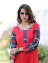 Long Designer Checks Border Kurti