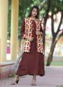 Long Detachable Sharug Kurti With Inner in Rayon