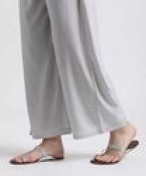 Rayon Plain Palazzo In White Colour
