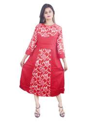 Rayon Printed In Dark Colour Kurti