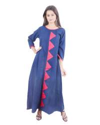 Triangle Pattern In Cotton Kurti