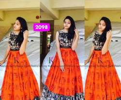 Digital printed gown