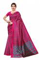 checks-print-art-silk-saree