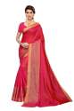 Cotton silk saree with jacquard blouse thumb 2