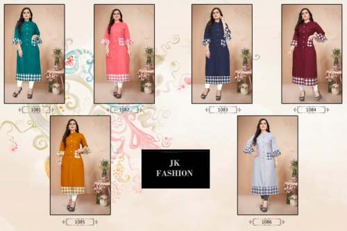 Designer Cotton Kurti by J K Fashion