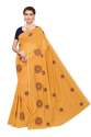 Embroidery work Chanderi saree thumb 6