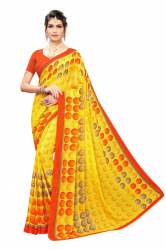 Georgette printed saree
