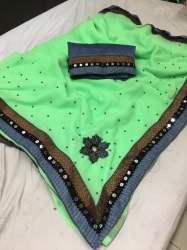 Georgette saree - motichoor