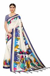 Multi colour art silk saree 