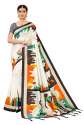 Multi colour art silk saree  thumb 1