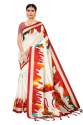 Multi colour art silk saree  thumb 3