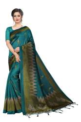 Mysore art silk saree with jhalar