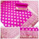 Party wear banarsi silk saree thumb 6