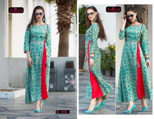 designer straight kurti