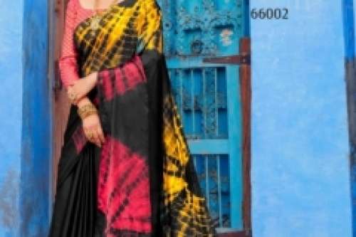 Nylon satin saree - Rajtex kajari by Vintage Collection