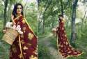 printed saree - Gulabo Flower Print thumb 4