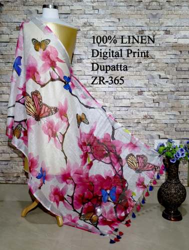 designer butterfly printed dupatta