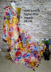 flower print dupatta